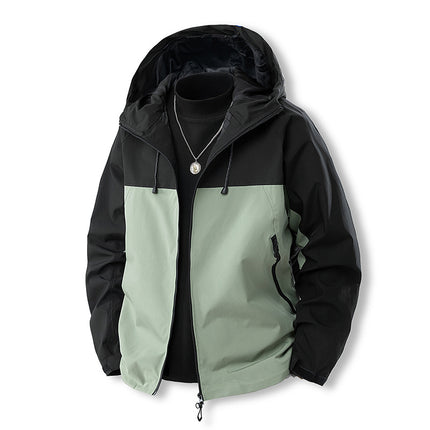 Camping Outdoor Jacket Men's Spring & Fall Sports Outdoor Fashion Couple's Mountaineering Clothing Windproof and Waterproof Single Jacket