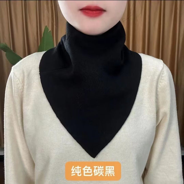 New Style Fashion 2024 Autumn and Winter Neck Protection Neck Korean Style Cold-proof All-match Neck Set Warm Temperament Triangle Scarf