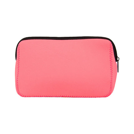 Diving Material Mobile Phone Earphone Small Item Storage Bag with Zipper, Portable Toiletry and Makeup Bag, Three-Dimensional Non-Collapsible Small Size