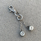 Ch buckle + ring 18mm + double gun color dice