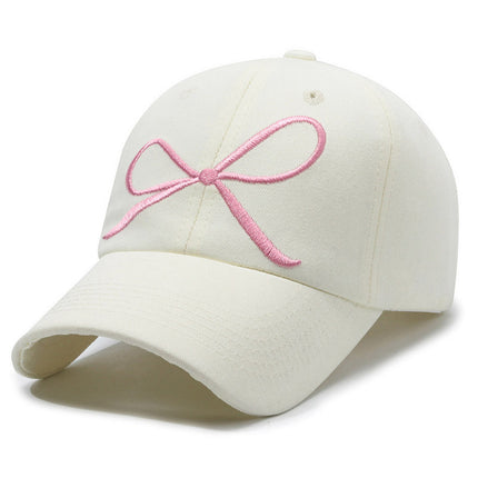 Guannuo Hat South Korea Embroidered Big Head Baseball Cap Women's Face Small Cap Wide Brim Big Face Widened Hat