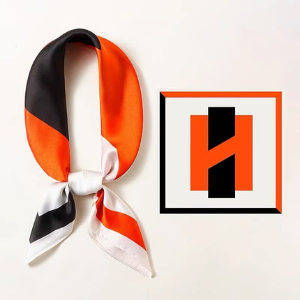 70 Silk Scarf Square Scarf High-end Korean Style Fashion All-match Professional Silk Small Scarf Retro Printed Silk Scarf for Women
