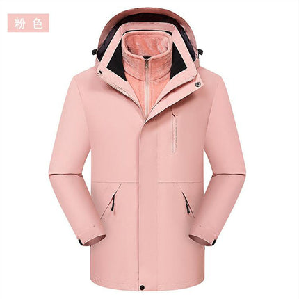 Removable Waterproof Super Fleece Jacket Outdoor Cold-proof Jacket Work Clothes Printing LOGO Group Clothes Embroidery
