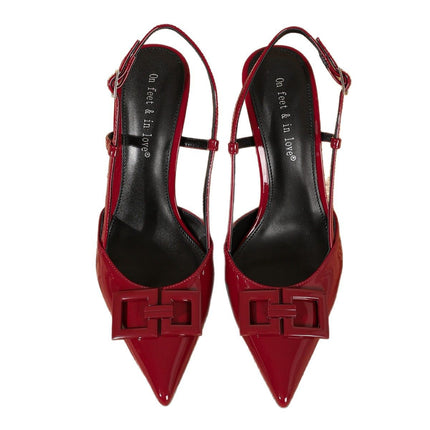 Summer New Style Light Luxury European and American Style Fashionable Simple Stiletto High Heels Shallow Mouth Pointed Toe Slim Women's Shoes