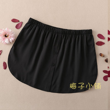 Versatile Short Skirt Women's Sweatshirt Layered with Inner Hem Covering Crotch and Butt Curtain Bottoming Artifact Half Skirt Fake