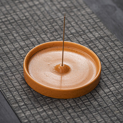 New creative thread incense holder incense tray Candlestick indoor incense burner ceramic home decoration plate incense agarwood sandalwood