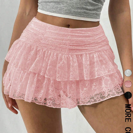 2025 European and American Amazon Foreign Trade Lace Mini Casual Sports Sexy Shorts