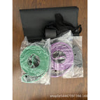 3-piece set (tpe4.5mm) black + purple + green [storage bag + door buckle]