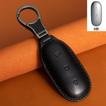 Suitable for Ideal L9 Key Cover L8 Car 2024 L7 L6 Ideal One Genuine Leather First Layer Cowhide Vegetable Tanned Leather