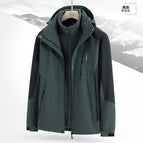 Men's model - military gray [three-in-one, removable liner] / 3XL
