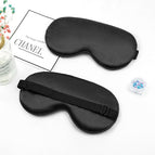 Faux silk adjustable buckle - black