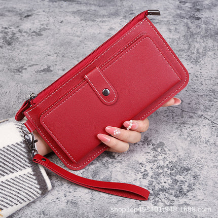 Factory Wholesale Zipper Wallet Women's Two Fold Coin Purse Large Capacity Multifunctional Card Bag Mini Bag Clutch Bag