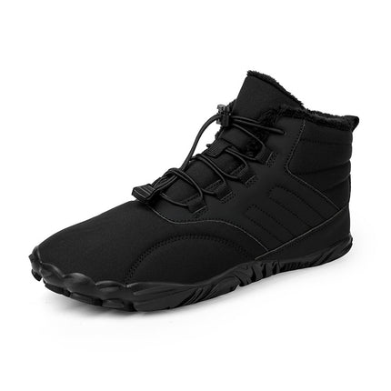 Cross-border New Outdoor Cotton Shoes Couple Non-slip Waterproof Snow Boots Fleece-lined Thickened Hiking Shoes Women's Hiking Camping Shoes