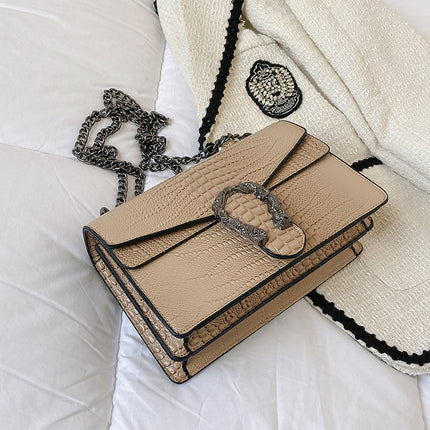 Cross-border Chain Dionyor Bag Internet Popular PU Shoulder Crossbody Women's Bag Bags Fashionable Trendy Simple Western Style Small Square Bag