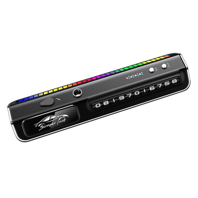 Long-Lasting Fragrance Rhythm Car Parking Sign Smart Aromatherapy Spray Start and Stop with Built-In Intelligent Voice-Controlled Pickup Light