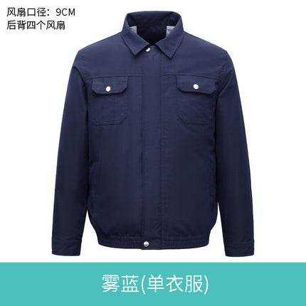 Summer Air Conditioning Clothing Cooling with Four Fans Clothing Outdoor High Temperature Heat Prevention Charging Refrigeration Electric Welding Labor Protection Work Clothes