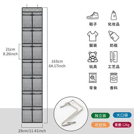 Cross-border Hot Sale 24-door Hanging Bag Storage Bag Storage Bag Shoes Storage Bag Multi-layer Grid Storage Hanging Bag