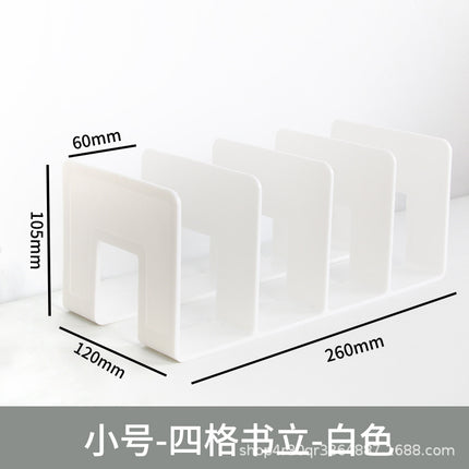 Multi-column book stand desktop fixed book storage reading shelf table bookshelf bookshelf desk book stand factory wholesale
