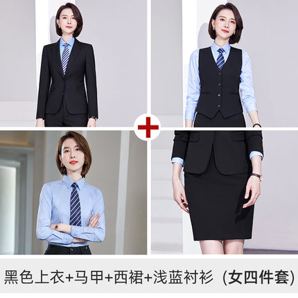 Suit Men's and Women's suit Workplace Dress Business Suit Elastic Slim Fall/Winter Two-button Jacket 4S Sales