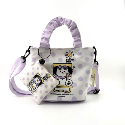 In-Stock New Small Cloth Bag Ins Cute Cartoon Women's Summer Cloth Bag Handbag Casual Tote Bag Upgrade