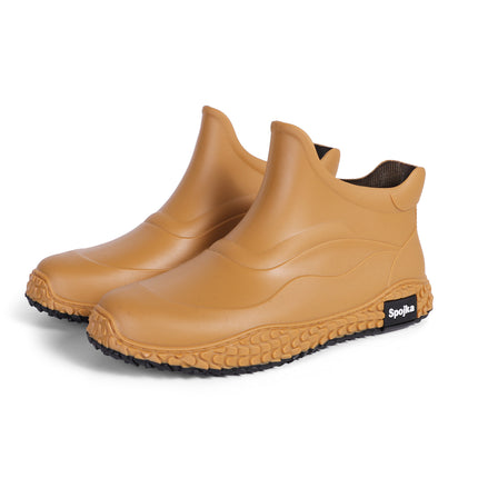 One Piece Free Shipping Export Fashion Fishing Men's Waterproof Non-Slip Shoes Kitchen Car Washing Work Low-Cut Short Rain Boots