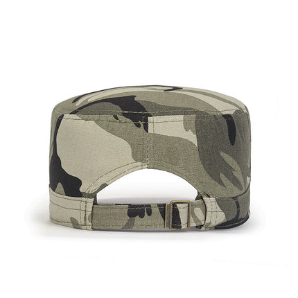 Spring and Summer New Fashion All-match Hat Men's Outdoor Cotton Sunshade Camouflage Flat Hat Sports Casual Sunscreen Hat