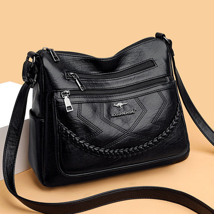 Bags for Women 2025 New Style Mom Bag Versatile Fashionable Shoulder Bag Soft Leather Middle-Aged Ladies Large Capacity Crossbody Bag Pu
