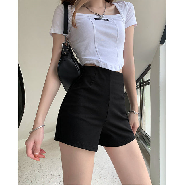 Black Shorts for Women Summer 2025 New Style Casual Pants Hot Girl Fashion Korean Version Slimming Hot Pants