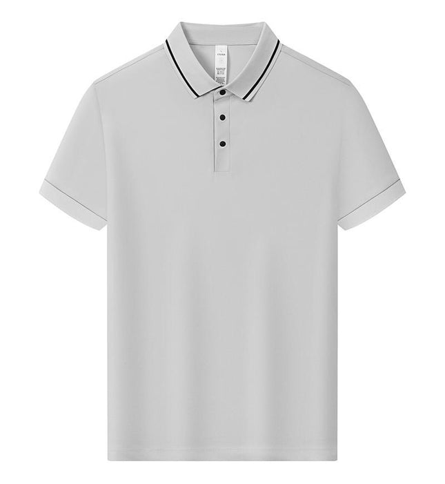 165 grams of ice-sensitive breathable dynamic pearls POLO shirt overalls short sleeve lapel diy group company factory clothing tooling