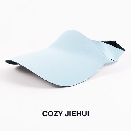 Traceless Sunscreen Hat Women's Foldable Empty Top Hat Summer Anti-UV Big Brim Sun Hat Student Sun Hat