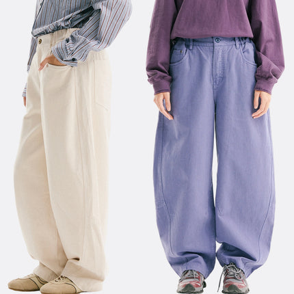 Black Fleet American Retro Small Curved Knife-Style Washed Casual Pants Unisex Loose Straight-Leg Long Pants Workwear