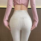 White - double pocket shark pants / S 【 35-45kg 】