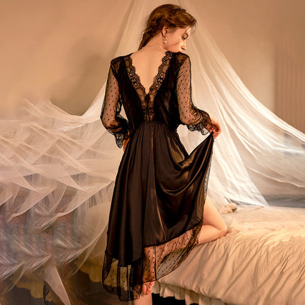 Factory Net red autumn and winter pure desire wind jumpsuit pajamas women sexy temptation large size home clothes wholesale a generation of hair