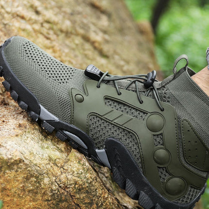 Outdoor Hiking Shoes, Non-Slip, Breathable and Wear-Resistant, Men's and Women's Cycling Shoes, Running Shoes, Outdoor Fishing, Camping, Hiking and Rock Climbing Shoes