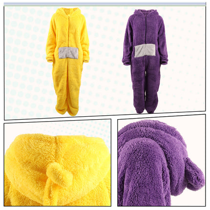 Antenna baby pajamas adult children Boys and Girls cute girl cartoon homewear winter one-piece pajamas