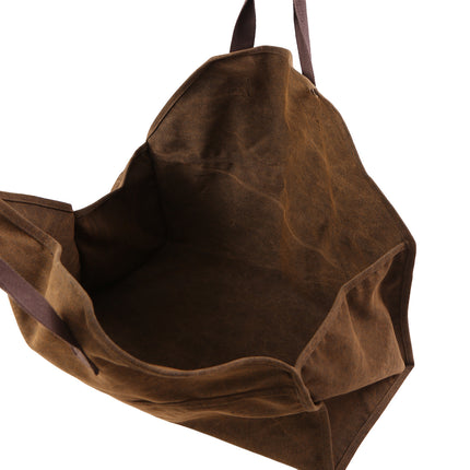 Large-Capacity Portable Field Logging Bag for Organizing and Storing Wood and Firewood, Canvas Transport Bag for Moving and Storage