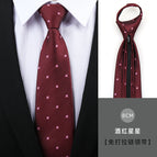 8cm wine red star zipper