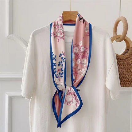2025 New Long Scarf Korean Style Printed Temperament Scarf Summer Fashion Decorative Bangle Scarf Factory Wholesale