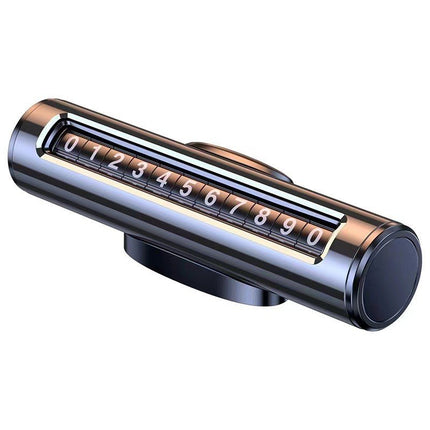 Car Temporary Parking Sign Moving License Plate Roller Type Hidden Metal New Car Supplies Parking Sign