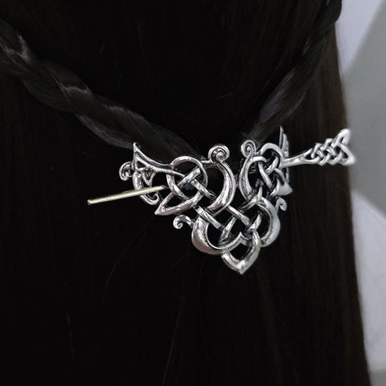 Cross-border Nordic Retro Viking Love Hairpin Stick Norwegian Wind Hair Accessories Valentine's Day Gift Explosions Wholesale Hair