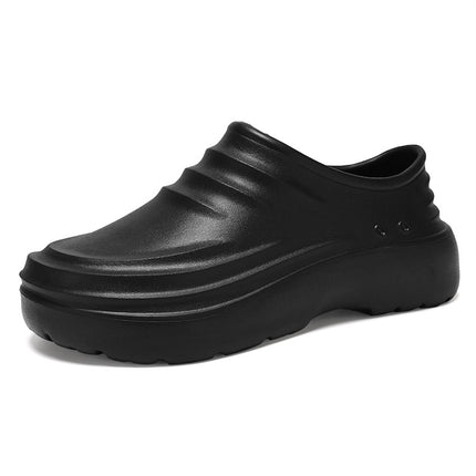 [Factory Direct Approval] Popular Chef Shoes Men's Kitchen Shoes Oil-Proof, Non-Slip, Waterproof Thick-Soled Large Size Rain Boots Work Shoes