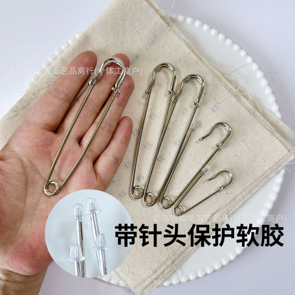 Letter Pin DIY Jewelry Accessories Text Keychain 75mm Silicone Safety Beaded Big Head Pin Pendant