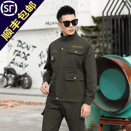 Work Clothes Men's Suit Welding Welder Outdoor Tooling Anti-scald Labor Protection Construction Site Tooling Clothing Shunfeng Keding Tooling