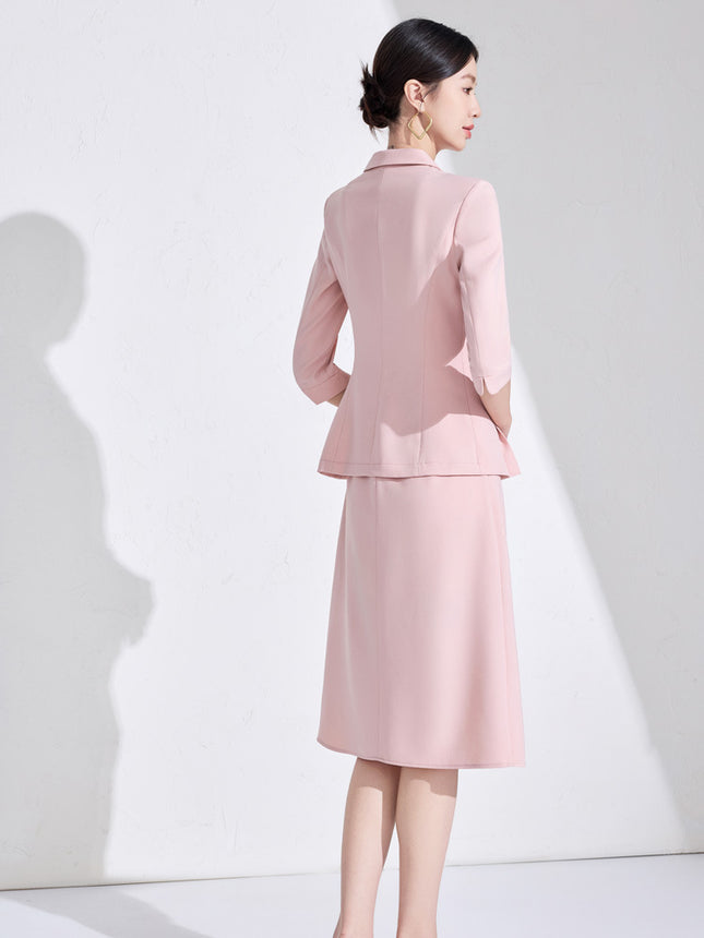 Business Dress suit Women 2025 New Spring and Summer Small Suit Jacket Dress Temperament Work Clothes Suit Skirt dress