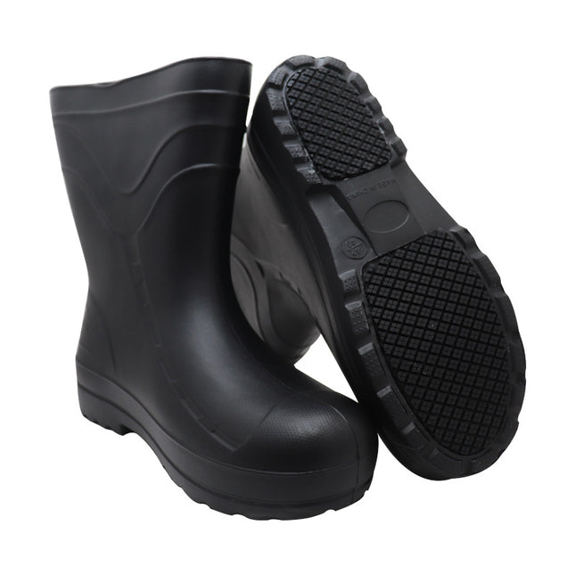 EVA Foam Disassembled Cotton Rain Boots Waterproof Oil Resistant Food Rain Boots White Medium Tube Hygienic Kitchen Cleaning Chef Shoes