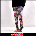 A-9 fantasy planet can be customized / Printed pantyhose free size