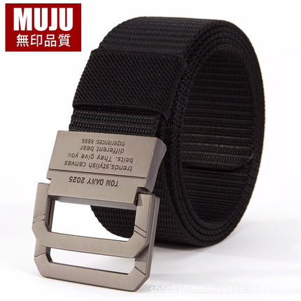 【Cross-Border Dropshipping】Casual Versatile Men's Leather Belt, Thickened Military Training Student Versatile Belt for Pants