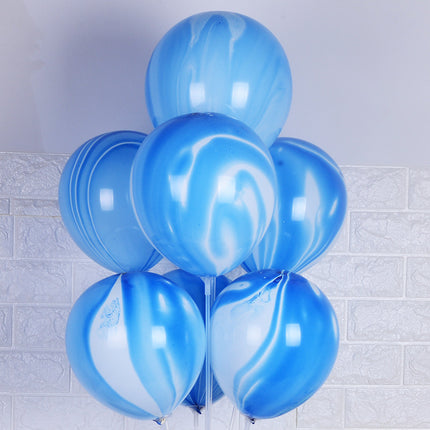 Wholesale Agate Balloons 10inch 12inch Thickened Colorful Cloud Latex Marble Pattern Birthday Party Decoration Wedding