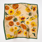 Retro oil painting sunflower / 70*70