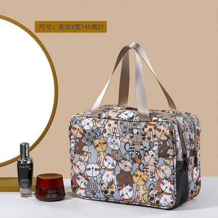 Double-Layer Large-Capacity and Good-Looking Storage Bag for Travel, Portable Toiletry Bag, Simple Waterproof and Stowable Cosmetic Bag